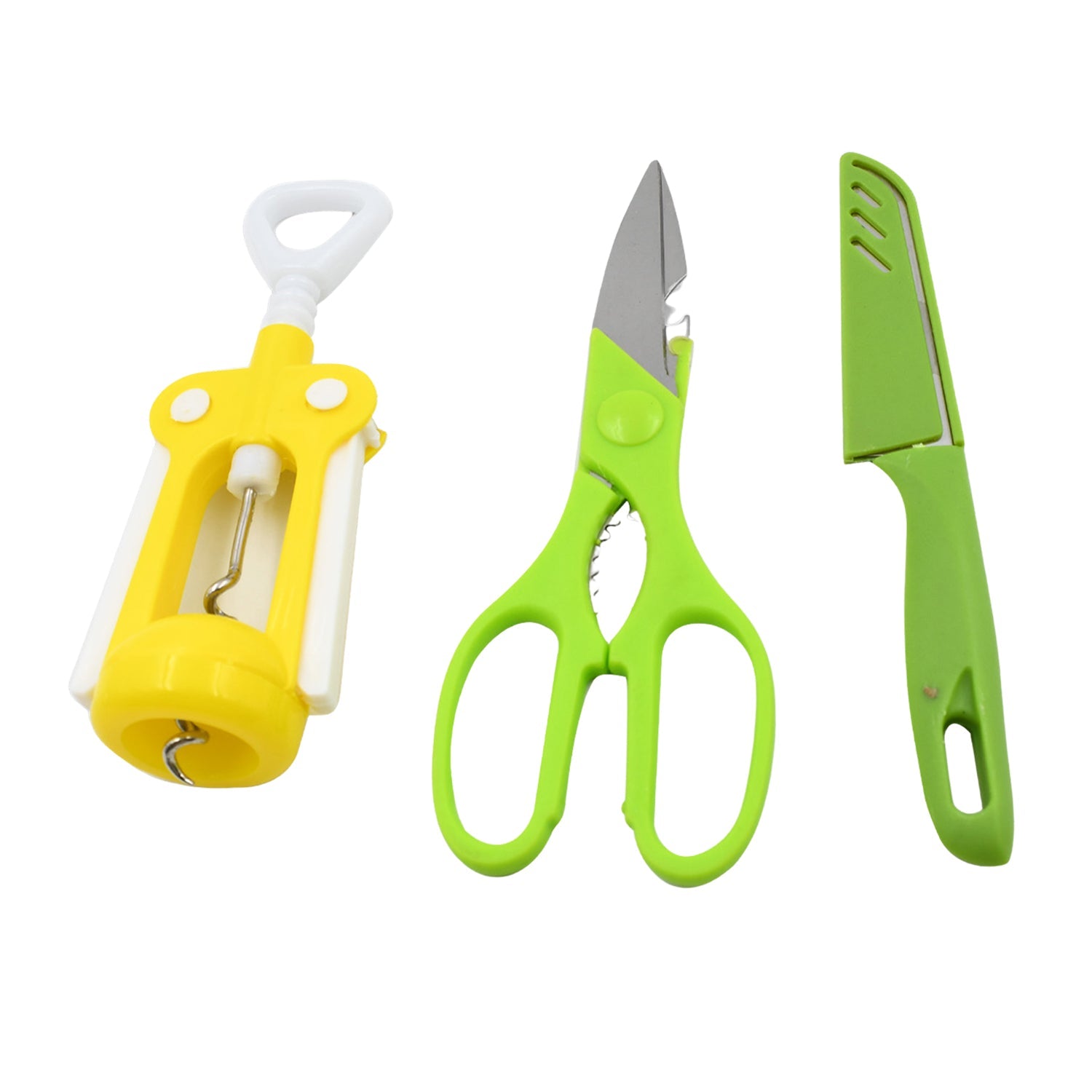 Multifunction Kitchen Tool Set – Stainless Steel & Plastic Knife and Scissors Multifunction Kitchen Tool Set – Stainless Steel & Plastic Knife and Scissors